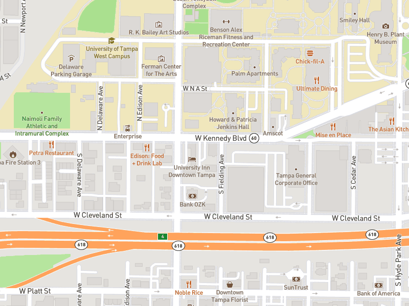 Map of the area around our office